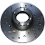 Brake Rotors 8.4&quot; Drilled and Grooved Pair | Classic Mini